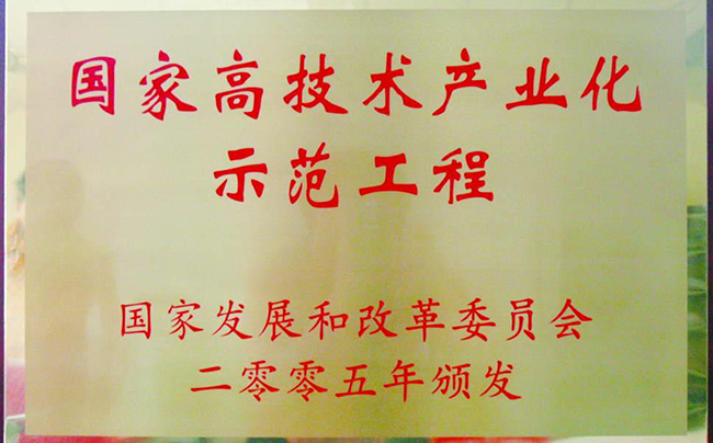国家高技术产业化示范工程